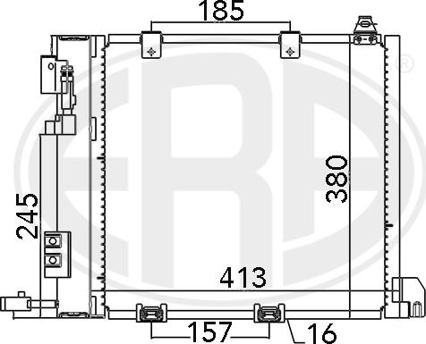 ERA 667011 - Condensatore, Climatizzatore www.autoricambit.com