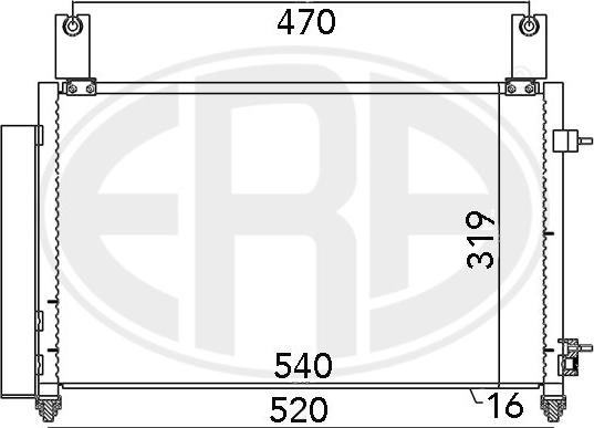 ERA 667032 - Condensatore, Climatizzatore www.autoricambit.com