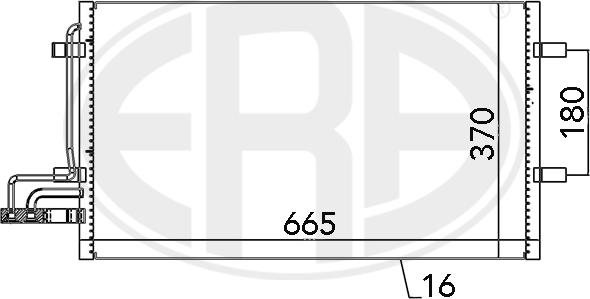 ERA 667029 - Condensatore, Climatizzatore www.autoricambit.com