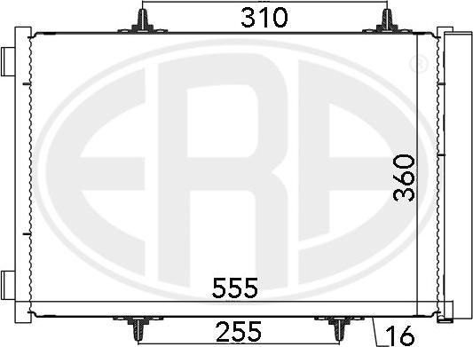 ERA 667025 - Condensatore, Climatizzatore www.autoricambit.com