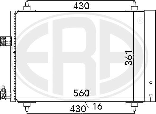 ERA 667020 - Condensatore, Climatizzatore www.autoricambit.com