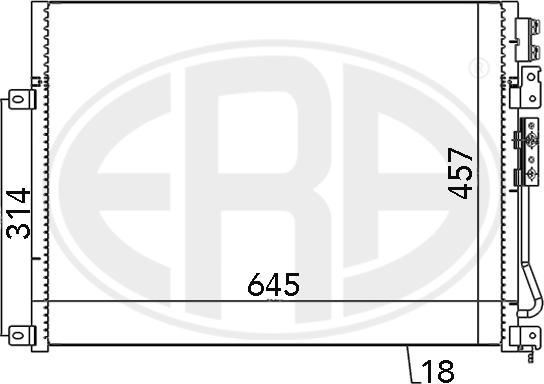 ERA 667028 - Condensatore, Climatizzatore www.autoricambit.com