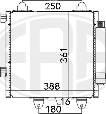 ERA 667022 - Condensatore, Climatizzatore www.autoricambit.com