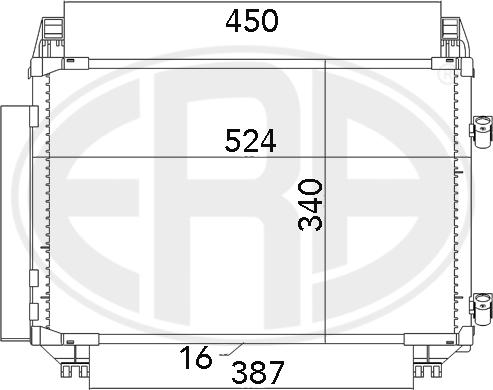 ERA 667070 - Condensatore, Climatizzatore www.autoricambit.com