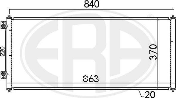 ERA 667144 - Condensatore, Climatizzatore www.autoricambit.com