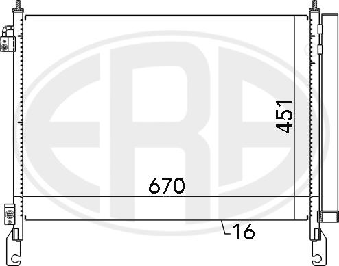 ERA 667147 - Condensatore, Climatizzatore www.autoricambit.com