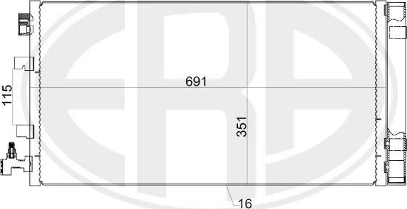 ERA 667155 - Condensatore, Climatizzatore www.autoricambit.com