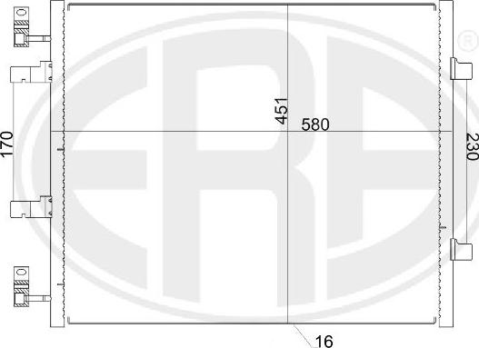 ERA 667156 - Condensatore, Climatizzatore www.autoricambit.com