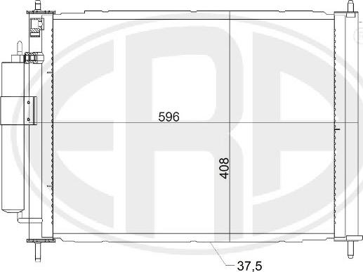 ERA 667158 - Condensatore, Climatizzatore www.autoricambit.com