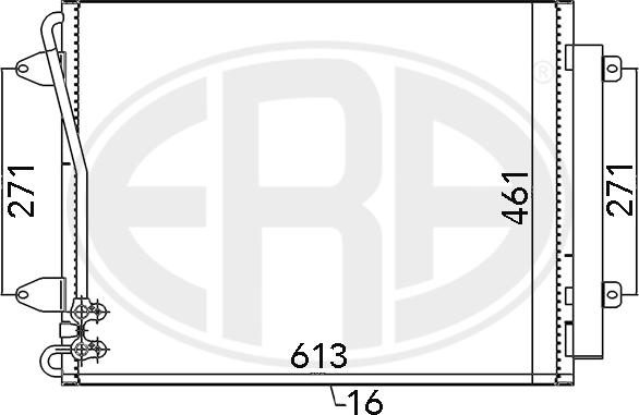 ERA 667108 - Condensatore, Climatizzatore www.autoricambit.com