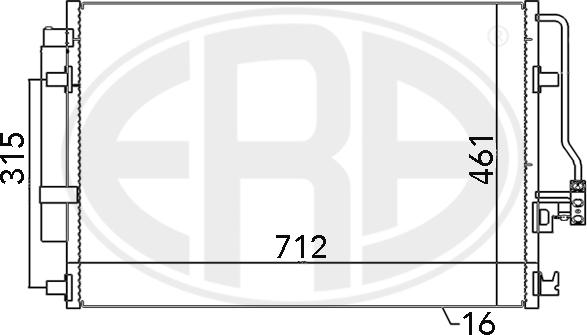 ERA 667110 - Condensatore, Climatizzatore www.autoricambit.com