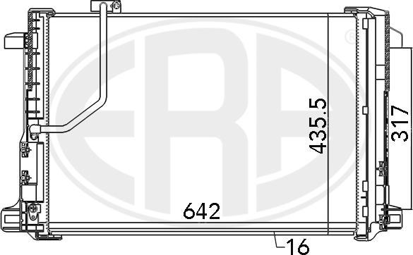 ERA 667111 - Condensatore, Climatizzatore www.autoricambit.com