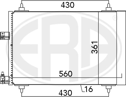 ERA 667132 - Condensatore, Climatizzatore www.autoricambit.com