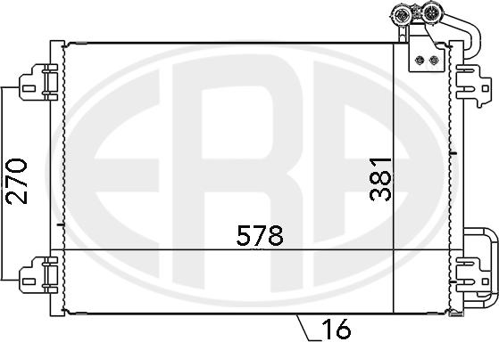 ERA 667127 - Condensatore, Climatizzatore www.autoricambit.com