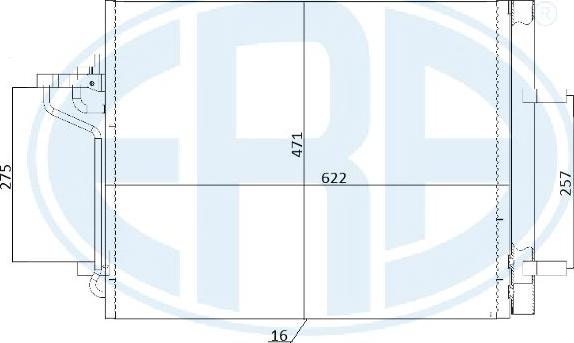 ERA 667248 - Condensatore, Climatizzatore www.autoricambit.com