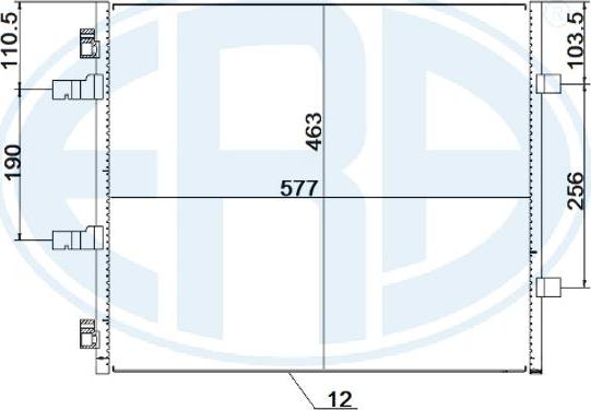 ERA 667257 - Condensatore, Climatizzatore www.autoricambit.com