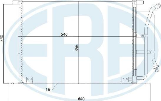 ERA 667206 - Condensatore, Climatizzatore www.autoricambit.com