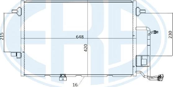 ERA 667217 - Condensatore, Climatizzatore www.autoricambit.com