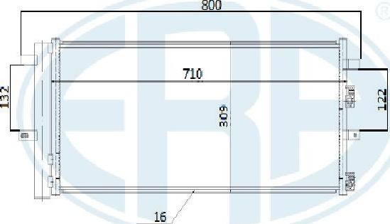 ERA 667282 - Condensatore, Climatizzatore www.autoricambit.com