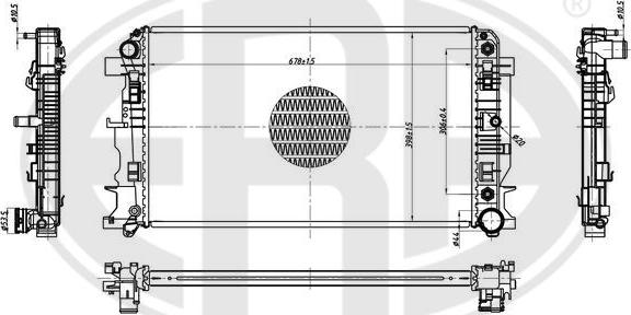 ERA 673471 - Radiatore, Raffreddamento motore www.autoricambit.com