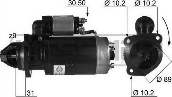 ERA 11580 - Motorino d'avviamento www.autoricambit.com