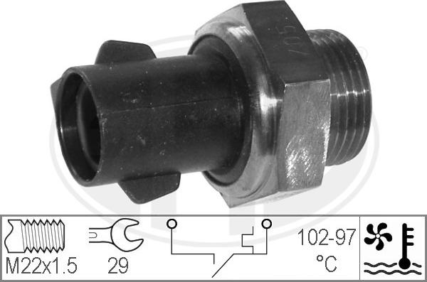 ERA 330610 - Termostato, ventola del radiatore / climatizzatore www.autoricambit.com