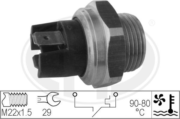 ERA 330165 - Termostato, ventola del radiatore / climatizzatore www.autoricambit.com