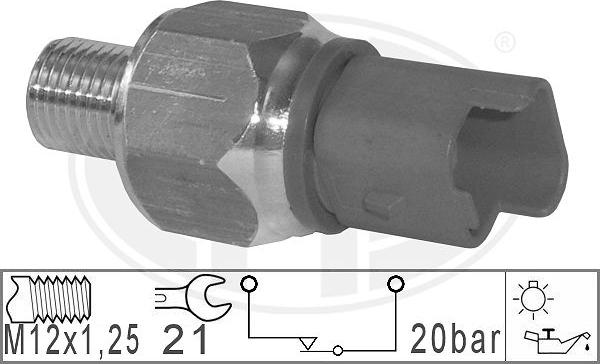 ERA 330801 - Sensore, Pressione olio www.autoricambit.com