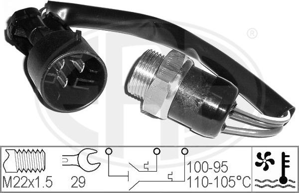 ERA 330305 - Termostato, ventola del radiatore / climatizzatore www.autoricambit.com