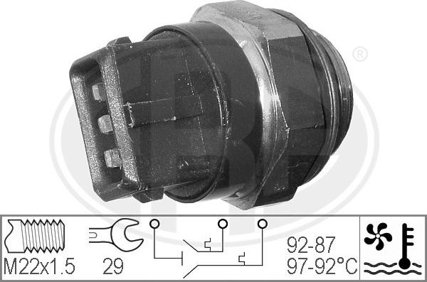 ERA 330272 - Termostato, ventola del radiatore / climatizzatore www.autoricambit.com