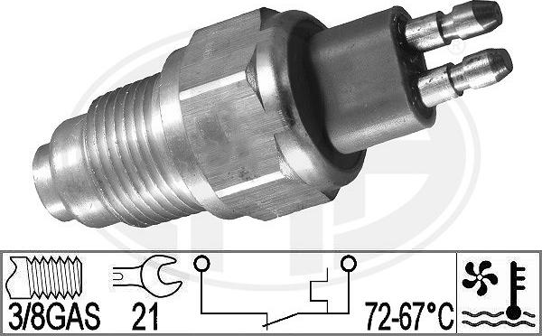 ERA 331041 - Termostato, ventola del radiatore / climatizzatore www.autoricambit.com