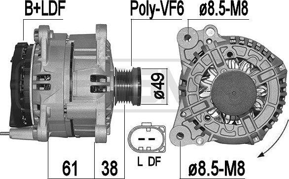 ERA 209499 - Alternatore www.autoricambit.com