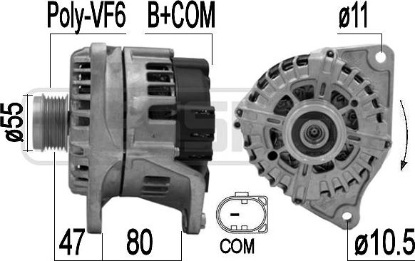 ERA 209462 - Alternatore www.autoricambit.com