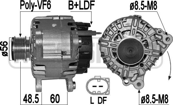 ERA 209424 - Alternatore www.autoricambit.com