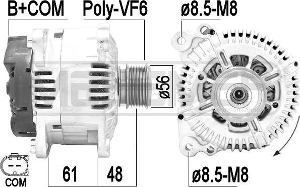 ERA 209423A - Alternatore www.autoricambit.com