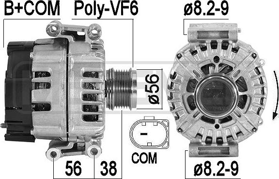 ERA 209592 - Alternatore www.autoricambit.com