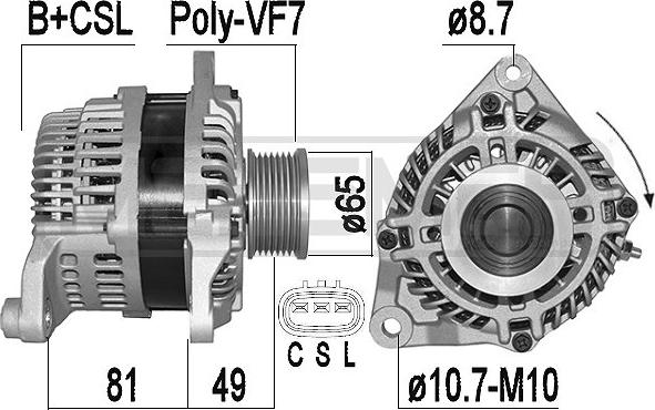 ERA 209519A - Alternatore www.autoricambit.com