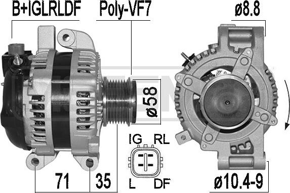 ERA 209517A - Alternatore www.autoricambit.com