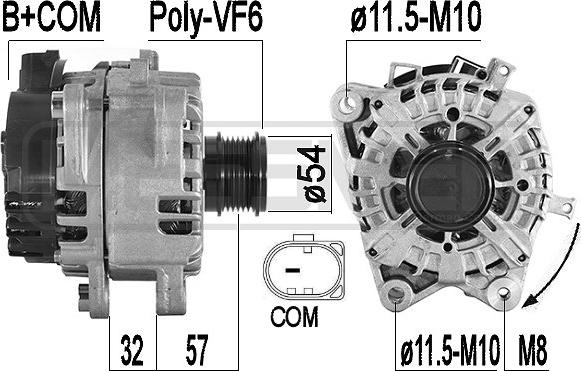 ERA 209589 - Alternatore www.autoricambit.com