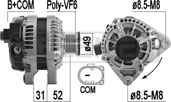 ERA 209585 - Alternatore www.autoricambit.com