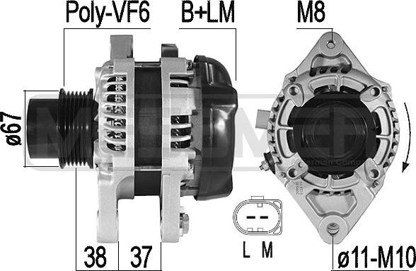 ERA 209535A - Alternatore www.autoricambit.com