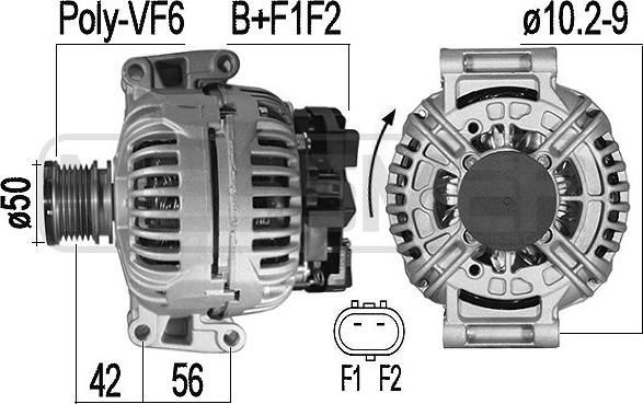 ERA 209550A - Alternatore www.autoricambit.com