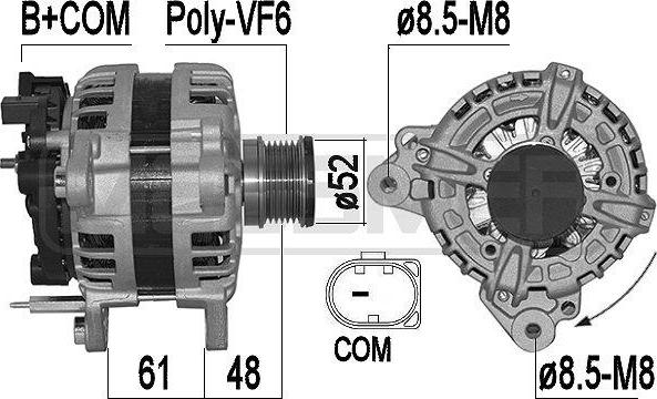 ERA 209571 - Alternatore www.autoricambit.com