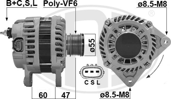 ERA 209650A - Alternatore www.autoricambit.com