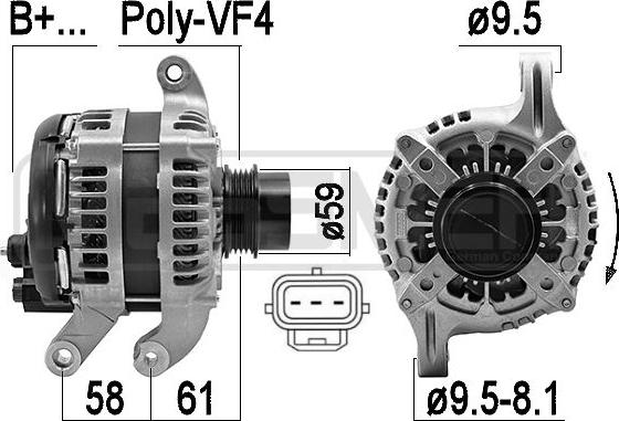 ERA 209605 - Alternatore www.autoricambit.com