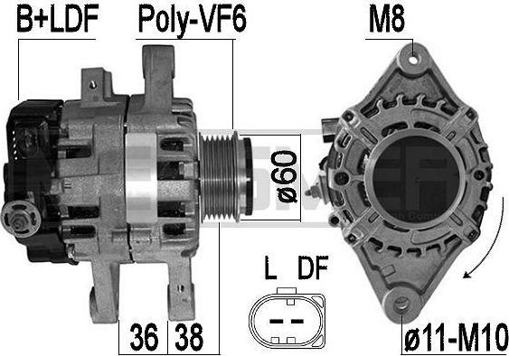 ERA 209606A - Alternatore www.autoricambit.com