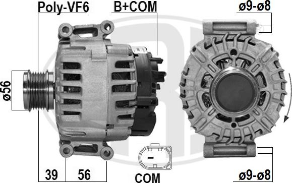 ERA 209631 - Alternatore www.autoricambit.com