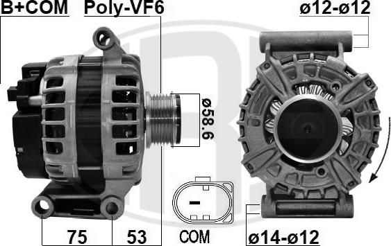 ERA 209624 - Alternatore www.autoricambit.com