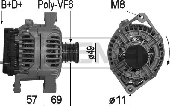 ERA 209046A - Alternatore www.autoricambit.com