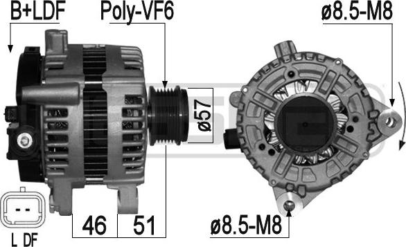 ERA 209054A - Alternatore www.autoricambit.com